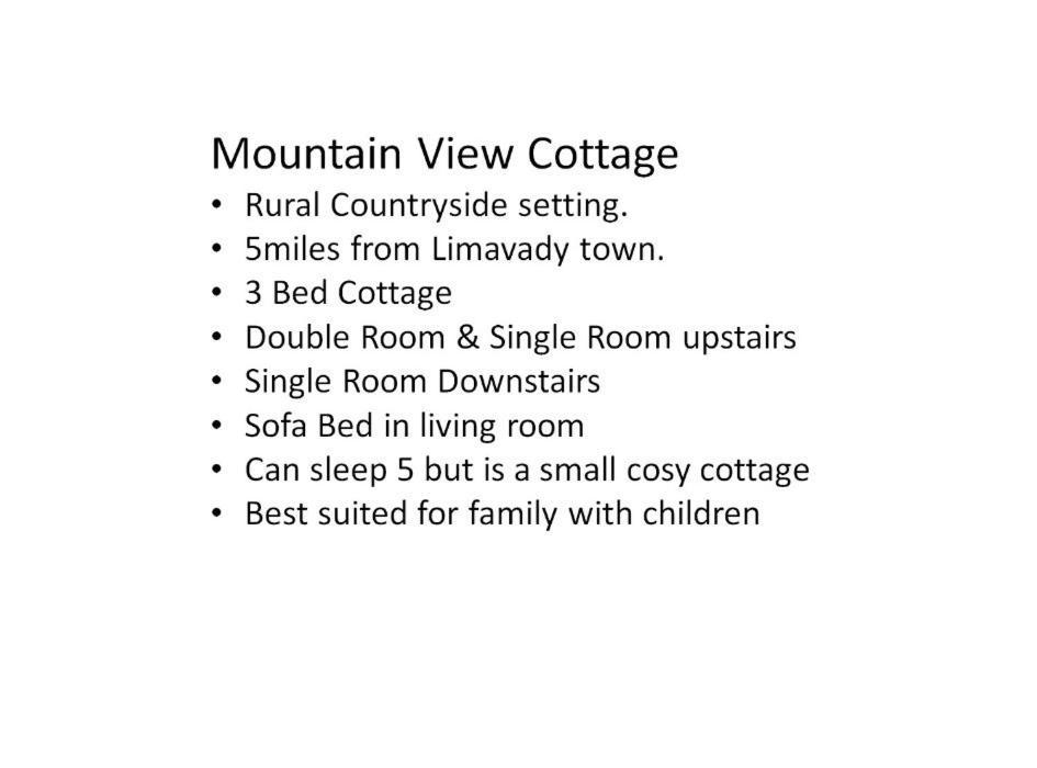 Mountain View Cottage Limavady Dış mekan fotoğraf